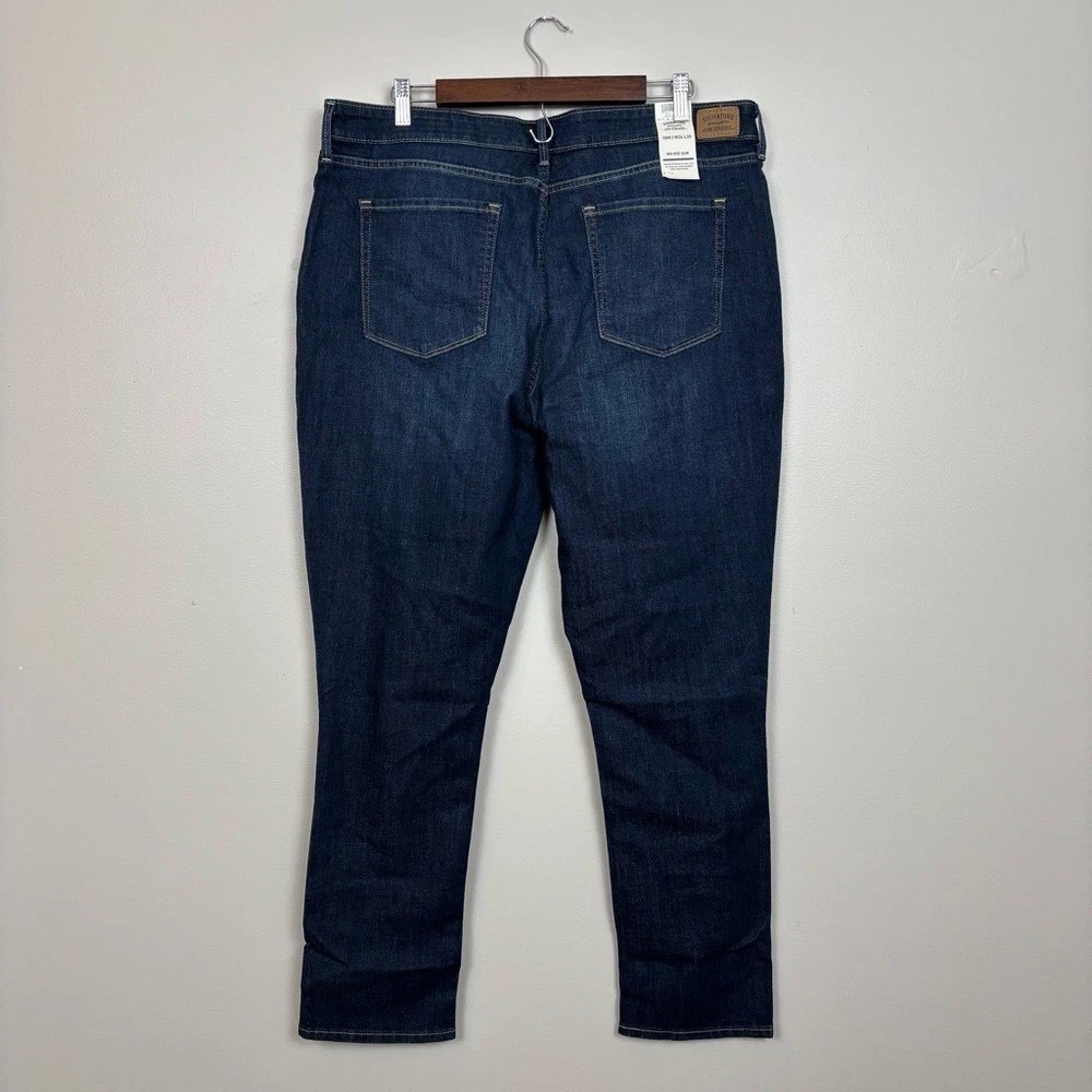 Levi Strauss Signature Jeans Women Mid Rise Slim Simply Stretch  20M W35/L30 - Picture 3 of 6